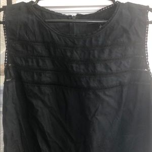 Madewell cutout black tank top